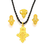 Ethiopian Cross Jewelry Set for Women Girls Eritrean African Bridal