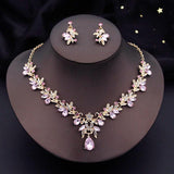 Rhinestone Crystal Wedding Jewelry Sets 3 Pcs