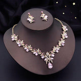 Rhinestone Crystal Wedding Jewelry Sets 3 Pcs