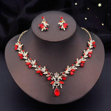 Rhinestone Crystal Wedding Jewelry Sets 3 Pcs