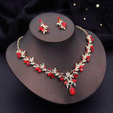 Rhinestone Crystal Wedding Jewelry Sets 3 Pcs