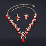 Rhinestone Crystal Wedding Jewelry Sets 3 Pcs