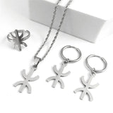 African Berbers Symbol Jewelry Set Amazigh Letter Necklace Bracelet