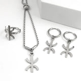 African Berbers Symbol Jewelry Set Amazigh Letter Necklace Bracelet