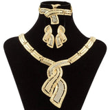 Indian Jewelry Set Crystal Necklace Earrings Bridal Sets Wedding