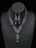 Exaggerated Retro Necklace Earrings Set