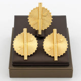 18k Plated Clip Earrings and Finger Ring Set