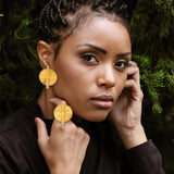 18k Plated Clip Earrings and Finger Ring Set