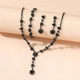 Vintage Crystal Jewelry Set for Wedding Bride