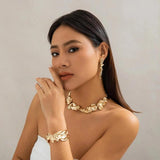Irregular Heavy Metal Chain Necklace Set