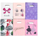 50pcs Pattern Jewelry Plastic Bag 15x20cm Wedding Gift Shopping Pouch