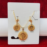 Dubai Indian Bridal Jewelry Set Necklace & Earrings African Wedding Choker