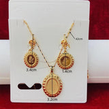 Dubai Indian Bridal Jewelry Set Necklace & Earrings African Wedding Choker