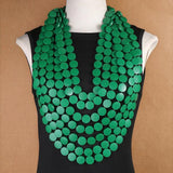 Wooden Chips African Necklace For Women Party Wedding Dress