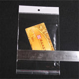 100pcs 12*18cm Clear Self Adhesive OPP Bags with Hole