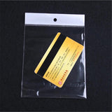 100pcs 12*18cm Clear Self Adhesive OPP Bags with Hole