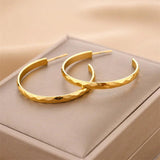 Titanium Steel No Loss Earrings Rose Stainless Steel Jewelry