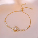 Zircon Flower Jewelry Set for Women