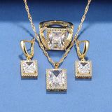18K Plated African Jewelry Dubai Bridal Wedding Dress Accessories Set