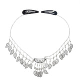 Vintage Leaf Pendant Head Chains & Earrings Sets for Women