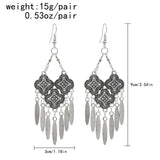 Vintage Leaf Pendant Head Chains & Earrings Sets for Women