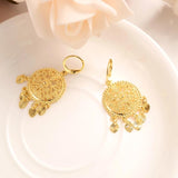 African Charm Pendant & Necklace Set with Stud Earrings