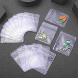100 Pcs Clear Jewelry Bags Anti-tarnish Storage for Rings Earrings