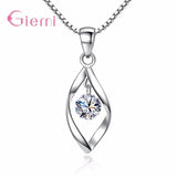 925 Silver Sweet Twist Crystal Jewelry Set