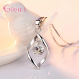925 Silver Sweet Twist Crystal Jewelry Set