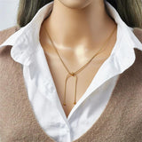 316L Stainless Steel Drawstring Necklace Bracelets Set Non-Fading Chains