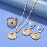 African Jewelry Dubai Necklace And Earrings Set