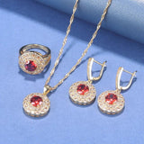 African Jewelry Dubai Necklace And Earrings Set
