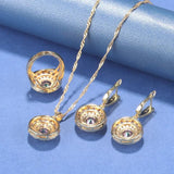 African Jewelry Dubai Necklace And Earrings Set