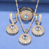 African Jewelry Dubai Necklace And Earrings Set