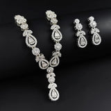 2pcs Pear Bridal Jewelry Set for Women Anniversary Gift J8018