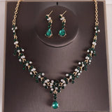 Crystal Queen Necklace and Earring Set