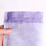 10pcs Purple Jute Drawstring Bags Favor Gift Wedding Christmas Linen Pouches