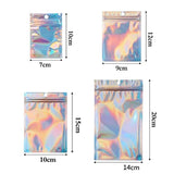 Holographic Resealable Plastic Bags, 50Pcs