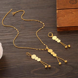Dubai Necklace Earring Women Party Gift Jewelry Sets Charms Girls Kid Jewelry