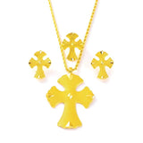 Ethiopian Jewelry Set for Women: Pendant Necklaces Earrings Ring