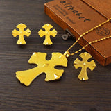 Ethiopian Jewelry Set for Women: Pendant Necklaces Earrings Ring