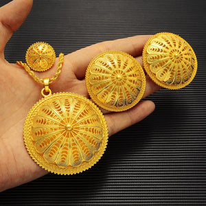 Ethiopian Jewelry Set for Women Girls Eritrean African Bride