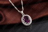 CZ Pendant Necklace Earrings Ring Set 925 Sterling Silver Jewelry