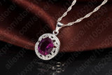 CZ Pendant Necklace Earrings Ring Set 925 Sterling Silver Jewelry