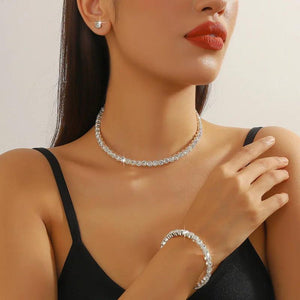Crystal Bridal Jewelry Set African Beads Wedding Choker
