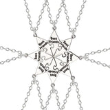 4-8 BFF Forever Puzzle Piece Pendant Necklaces