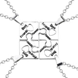 4-8 BFF Forever Puzzle Piece Pendant Necklaces