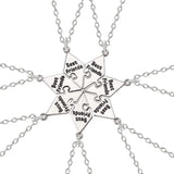 4-8 BFF Forever Puzzle Piece Pendant Necklaces