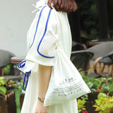 Cotton Casual Tote Reusable Drawstring Bag Party Sack