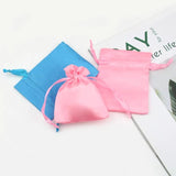 10pcs/lot 8x10cm Silk Satin Drawstring Pouches Necklace Jewelry Packaging